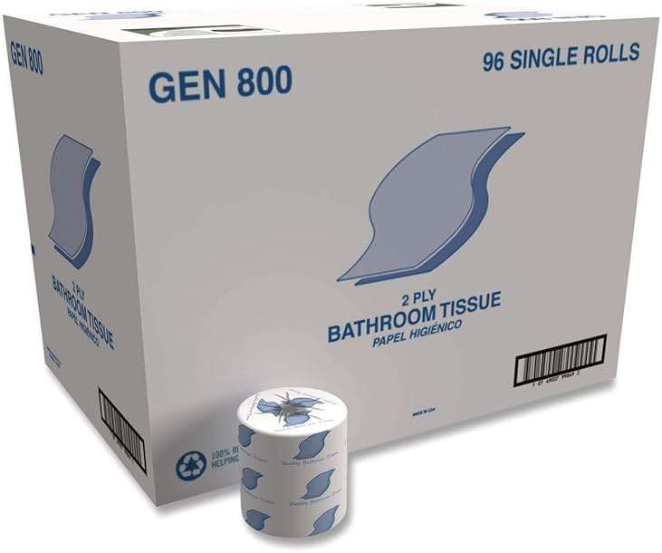 Bath Tissue, Septic Safe, 2-Ply, White, 420 Sheets/Roll, 96 Rolls/Carton - Image 5