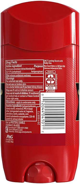 Old Spice Antiperspirant Deodorant for Men, 24/7 Sweat & Odor Protection, 24/7 Lasting Freshness, Invisible Solid, Swagger with Cedarwood Scent, 3.4 oz - Image 8