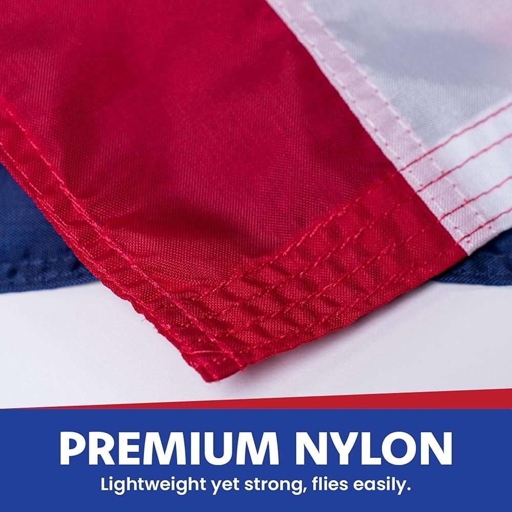 Bennington 3x5 Flag Made in USA - All Weather SolarMax Nylon 1776 American Flag with Sewn Stripes & Embroidered Stars - FMAA Certified, US Made - Image 6