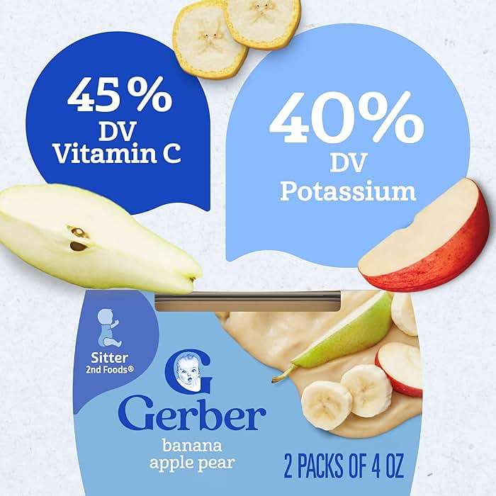 Gerber 2nd Foods Bananas with Apples & Pears, 4 Ounce Tubs, 2 Count (Pack of 8) - Image 5