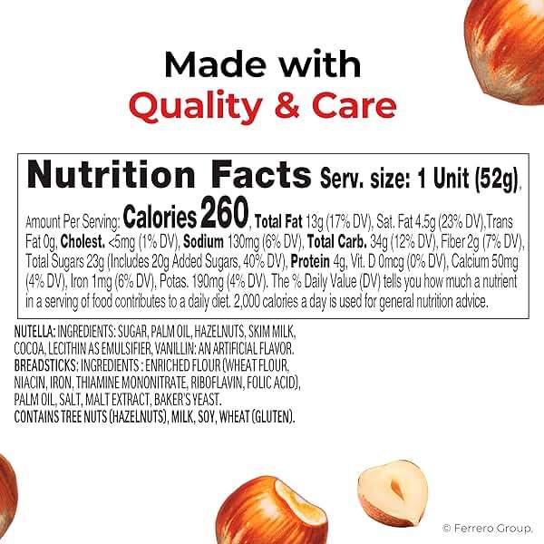 Nutella & GO! Chocolate Hazelnut Spread with Cocoa + Breadsticks, 24 Bulk Snack Packs, 1.8 oz Each - Image 2