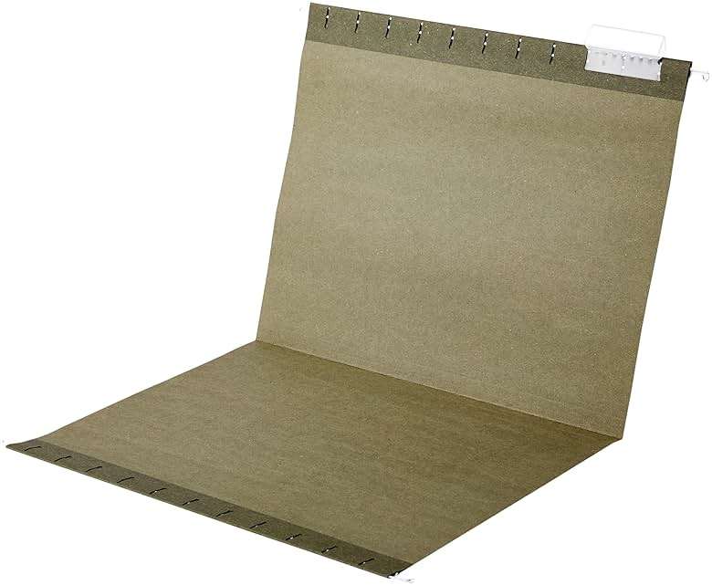 Amazon Basics Hanging File Folders with Adjustable Tabs, Sturdy Expandable Document Organizer, Letter Size 8.5x11 inch, Green, 25-Pack - Image 5