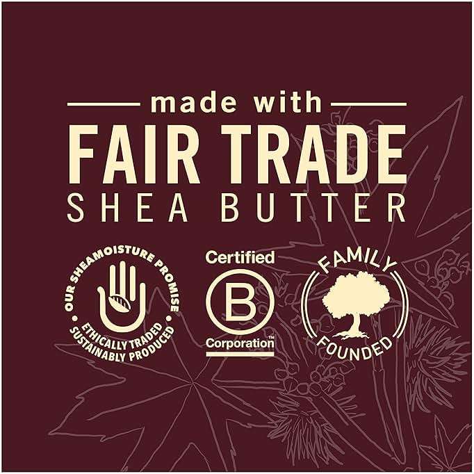 SheaMoisture Strengthen and Restore Rinse Out Hair Conditioner to Intensely Smooth and Nourish Hair 100% Pure Jamaican Black Castor Oil with Shea Butter, Peppermint and Apple Cider Vinegar 13 oz - Image 8