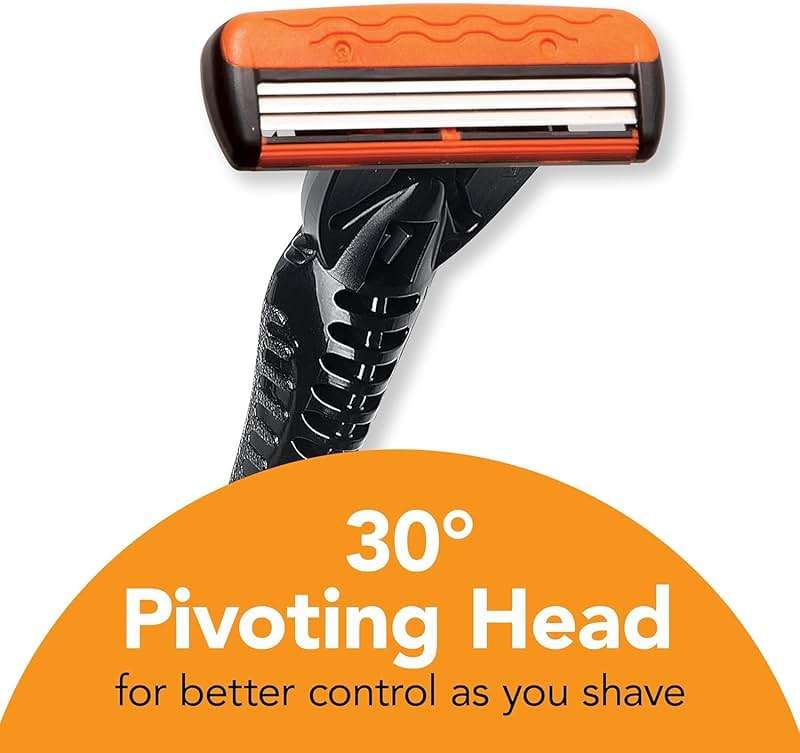 BIC Comfort 3 Men's Refillable 3-Blade Razors with 1 Handle and 12 Cartridges, Smooth Shave Kit for Dorm and Daily Grooming, College Dorm Room Essential, Shower Caddy and Toiletry Bag Ready - Image 7