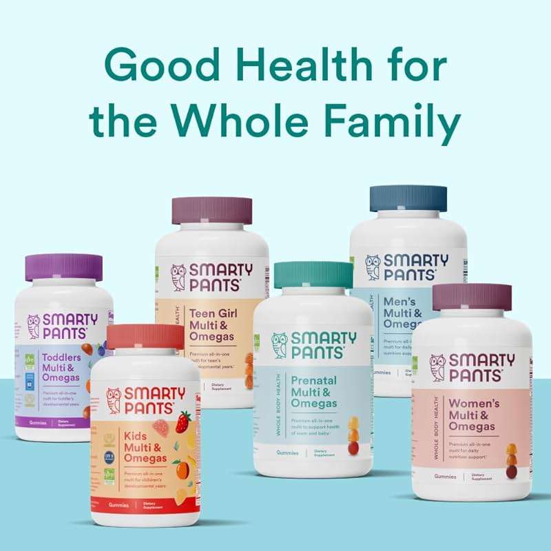 SmartyPants Prenatal Vitamins for Women, Multivitamin Gummies: Omega 3 Fish Oil (EPA/DHA), Biotin, Methylfolate, Vitamin D3, C, Vitamin B12, B6, A, K & Zinc, Inositol, 120 Count (30 Day Supply) - Image 11