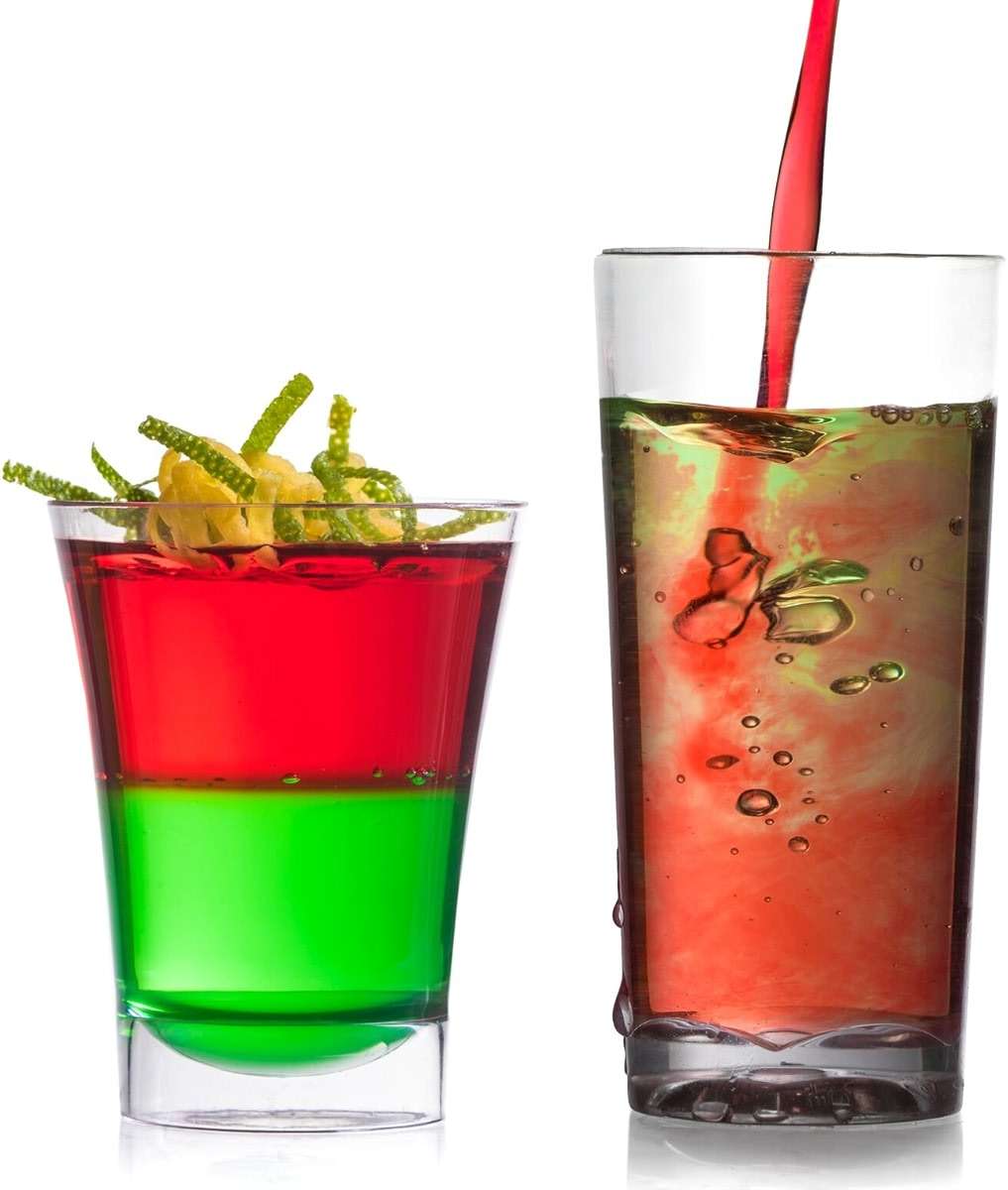 Zappy 52 Disposable Plastic Straight Wall Shooter Glasses 1.75 Oz Clear Tumblers - Tasting Sample Dessert Shooters Wine Beer Champagne Jello Cup Shot Glass Cups - Image 2