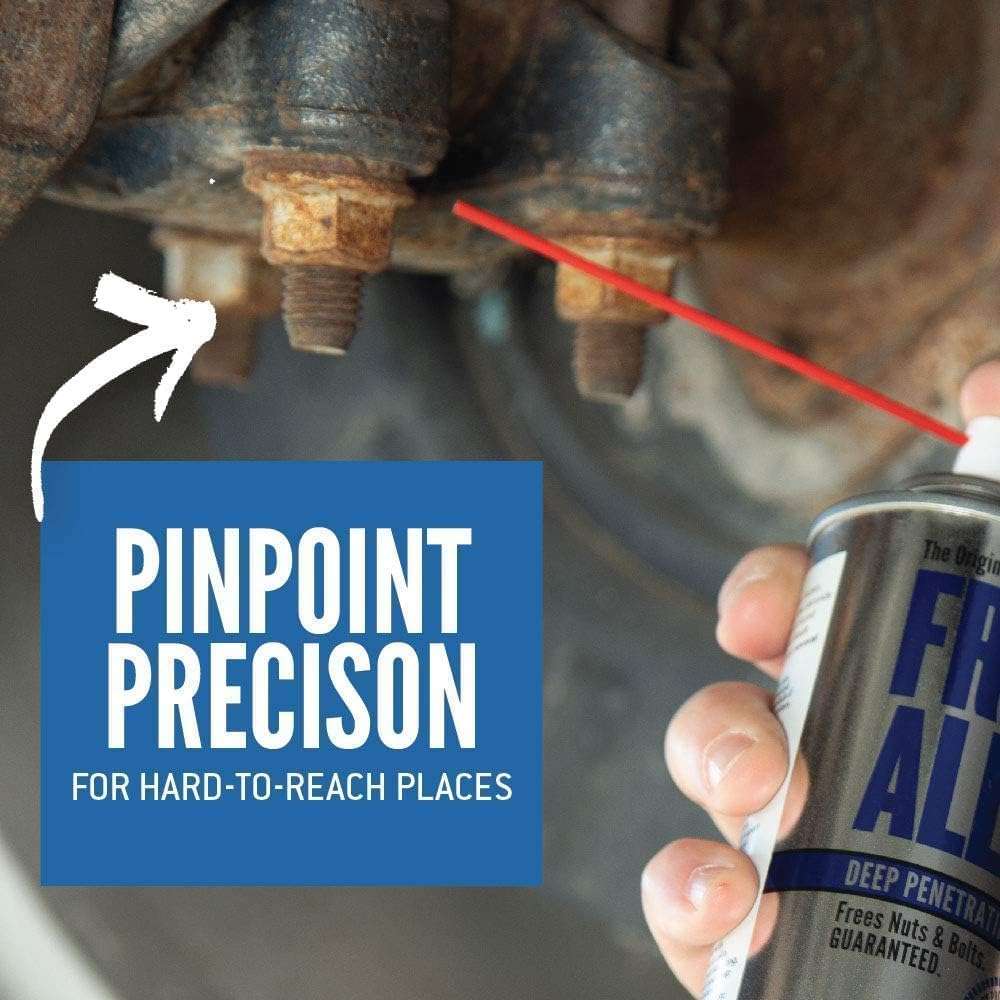 Free All Deep Penetrating Oil Rust Remover, Loosen Rusty Nuts & Bolts, Screws, Clamps, Pipes, 11 oz. Aerosol, 12 Pack - Image 4