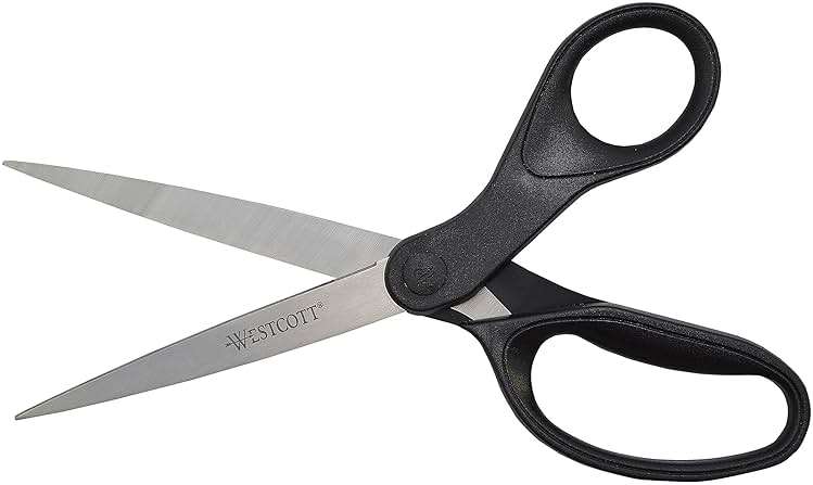 Westcott 16451 8-Inch KleenEarth Recycled Scissors For Office and Home, Black - Image 3