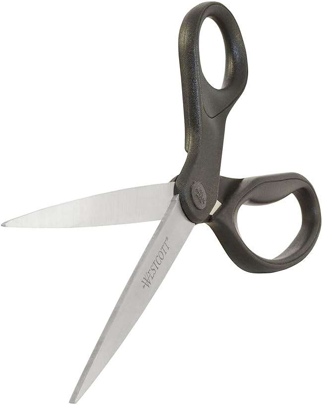 Westcott 16451 8-Inch KleenEarth Recycled Scissors For Office and Home, Black - Image 4