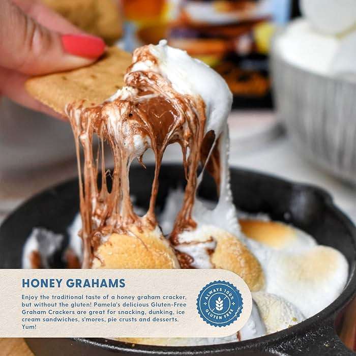 Pamela's Traditional Honey Grahams, Gluten Free, 7.5 Ounces (Pack Of 6) - Image 6