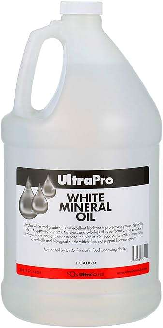 UltraPro Food Grade White Mineral Oil (1 Gallon Jug) | Moisturizes wood, protects skin, lubricates machines, coats food, and blends plastics - Image 1