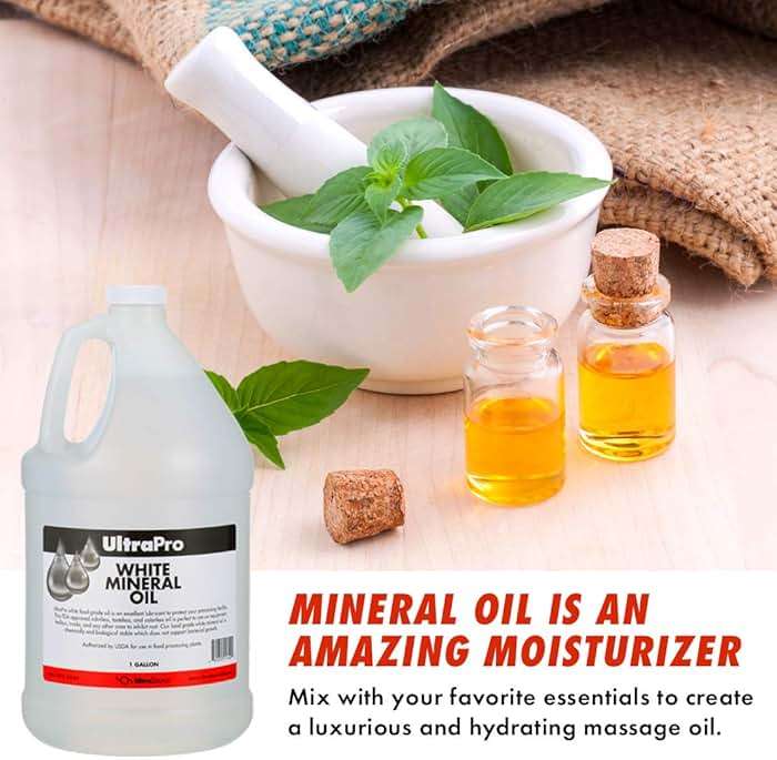UltraPro Food Grade White Mineral Oil (1 Gallon Jug) | Moisturizes wood, protects skin, lubricates machines, coats food, and blends plastics - Image 5