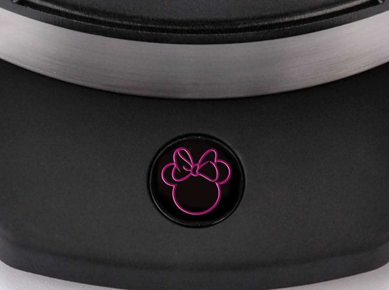 Disney Minnie Mouse Waffle Maker by Select Brands - Nonstick Waffle Iron for Fun Minnie-Shaped Waffles - Disney Kitchen Gift - 800 Watts - Image 4