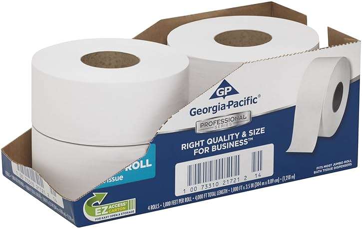 Georgia-Pacific Professional Series Jumbo Jr. 2-Ply Toilet Paper by GP PRO (Georgia-Pacific), 2172114, 1000 Feet Per Roll, 4 Rolls Per Case - Image 8