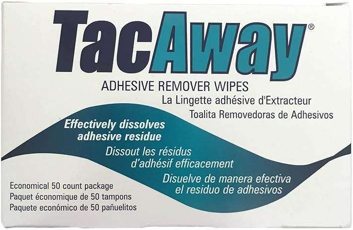 Torbot Trms408W - Tacaway Adhesive Remover Wipe, Non-Acetone, 50/Box - Image 1