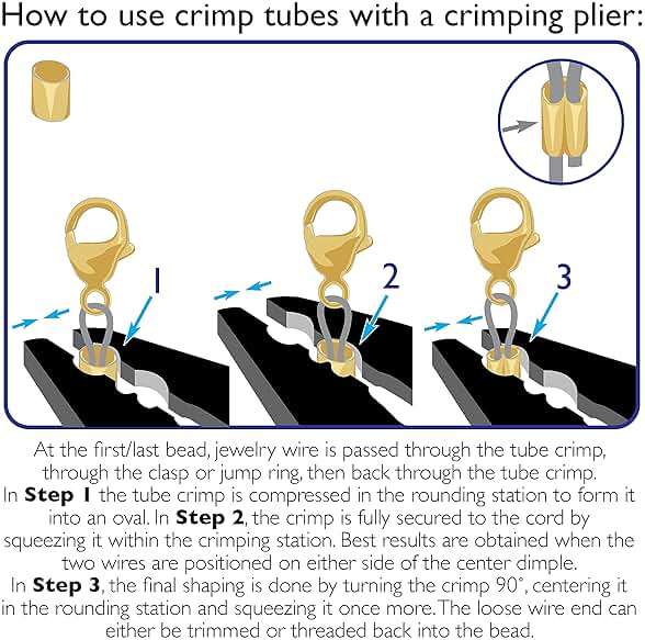 The Beadsmith Tube Crimp Beads, 1.5 x 1.5mm, 800 Pieces, Silver Color, Uniform Cylindrical Shape, No Sharp Edges, Designed to Secure the Ends of Jewelry Stringing Wires and Cables - Image 5