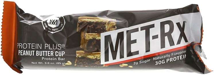 MET-Rx Protein Plus Bar, Great as Healthy Meal Replacement, Snack, and Help Support Energy, Gluten Free, Peanut Butter Cup, With Vitamin A, Vitamin C, and Zinc to Support Immune Health, 85 g,9 Count - Image 7