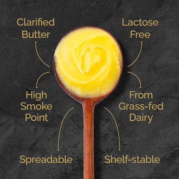4th & Heart Original Grass-Fed Ghee, Clarified Butter, 100% Butter Fat, Pasture-Raised, Lactose & Casein Free, High Smoke Point Cooking Oil, Keto & Paleo Friendly, 9 oz - Image 3