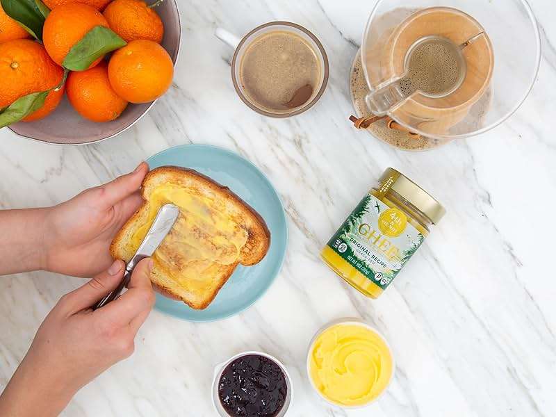 4th & Heart Original Grass-Fed Ghee, Clarified Butter, 100% Butter Fat, Pasture-Raised, Lactose & Casein Free, High Smoke Point Cooking Oil, Keto & Paleo Friendly, 9 oz - Image 6