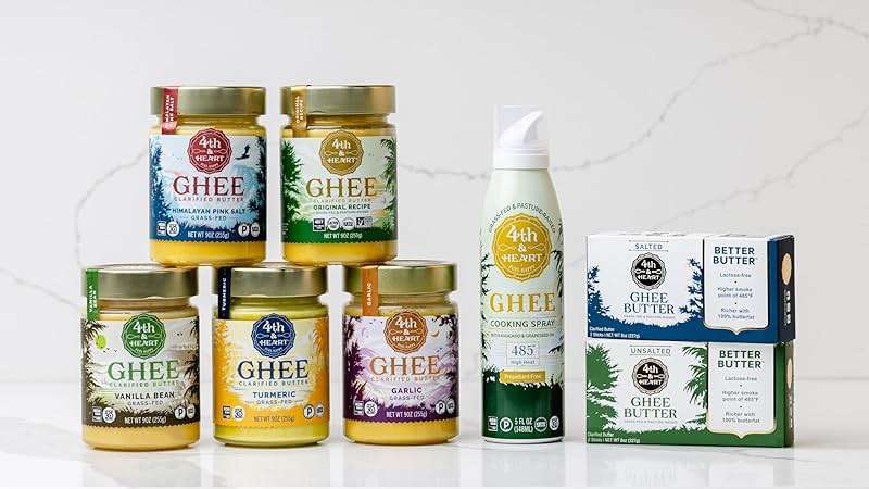 4th & Heart Original Grass-Fed Ghee, Clarified Butter, 100% Butter Fat, Pasture-Raised, Lactose & Casein Free, High Smoke Point Cooking Oil, Keto & Paleo Friendly, 9 oz - Image 7