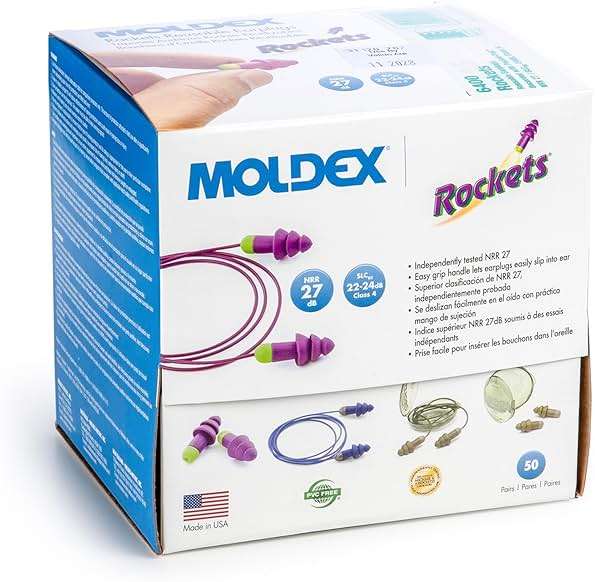 Moldex Rockets® Corded Camo Reusable Earplug with Pocket-Pak 6485, NRR 27dB - Image 4