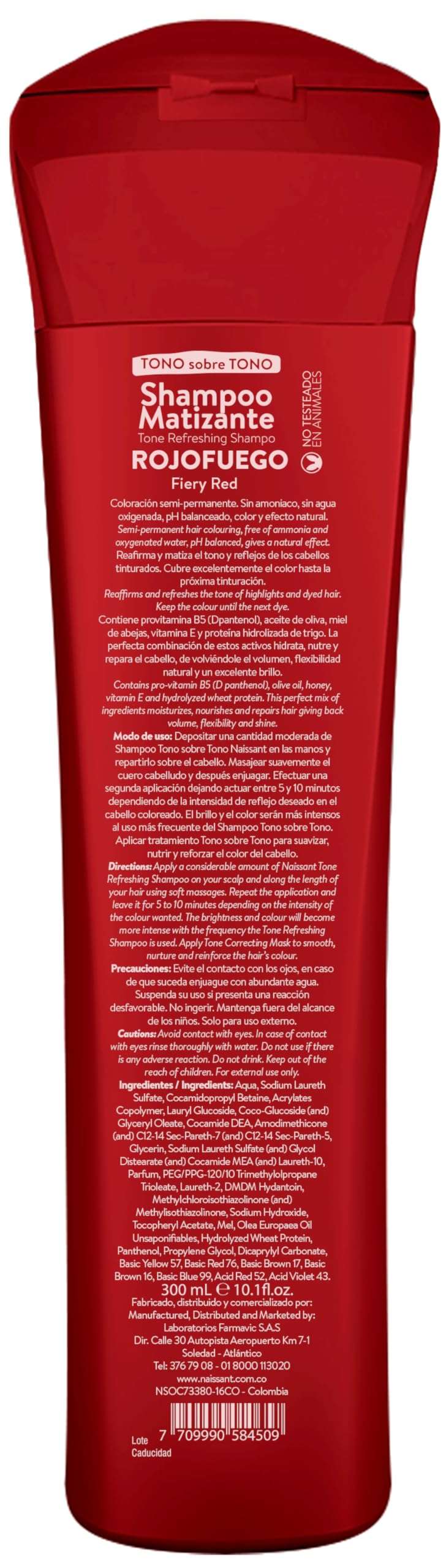naissant Deep Red Hair Toning Shampoo | Ultra High-Purity Pigments | Deposits Vibrant Red Tone | Hyaluronic Acid, Collagen & Biotin | Paraben, Ammonia & Sulfate Free | 10.1 Fl. Oz - Image 2