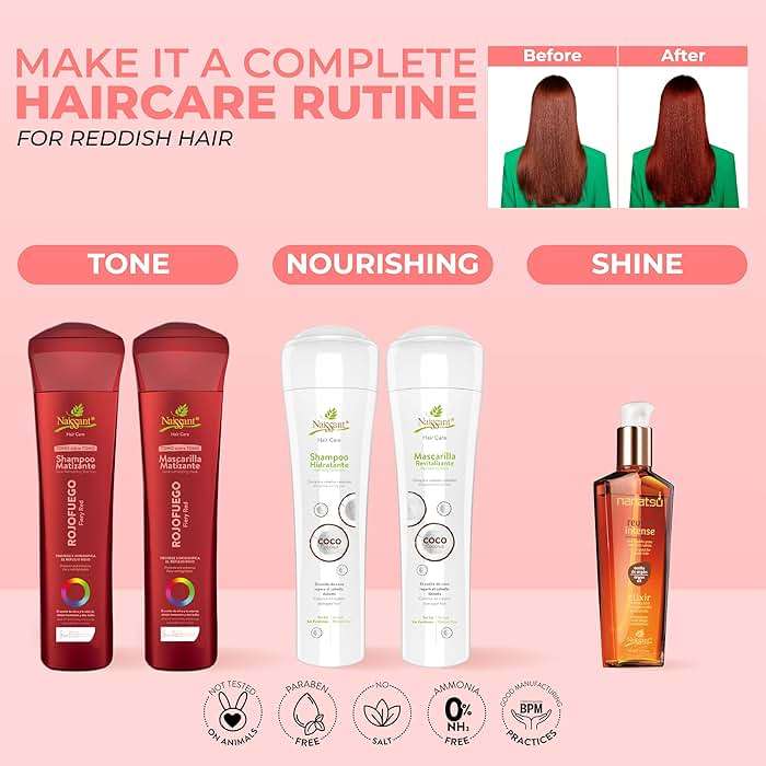 naissant Deep Red Hair Toning Shampoo | Ultra High-Purity Pigments | Deposits Vibrant Red Tone | Hyaluronic Acid, Collagen & Biotin | Paraben, Ammonia & Sulfate Free | 10.1 Fl. Oz - Image 4