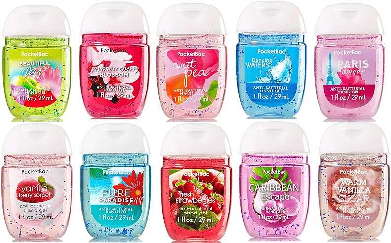 Bath & Body Works PocketBac Hand Sanitizer Classic Favorites 10pc Bundle (Scents Vary) - Image 1