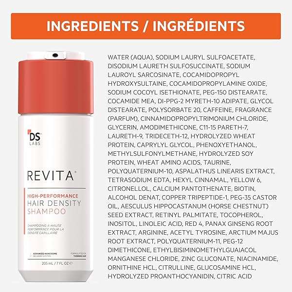DS Labs For Men & Women Revita Shampoo & Conditioner Kit - Two-Step Scalp Care System for Fuller-Looking, Volumized Hair, Lightweight Hydration, Sulfate & Silicone Free, Color Safe, 205 mL - Image 8