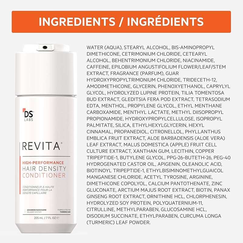 DS Labs For Men & Women Revita Shampoo & Conditioner Kit - Two-Step Scalp Care System for Fuller-Looking, Volumized Hair, Lightweight Hydration, Sulfate & Silicone Free, Color Safe, 205 mL - Image 9