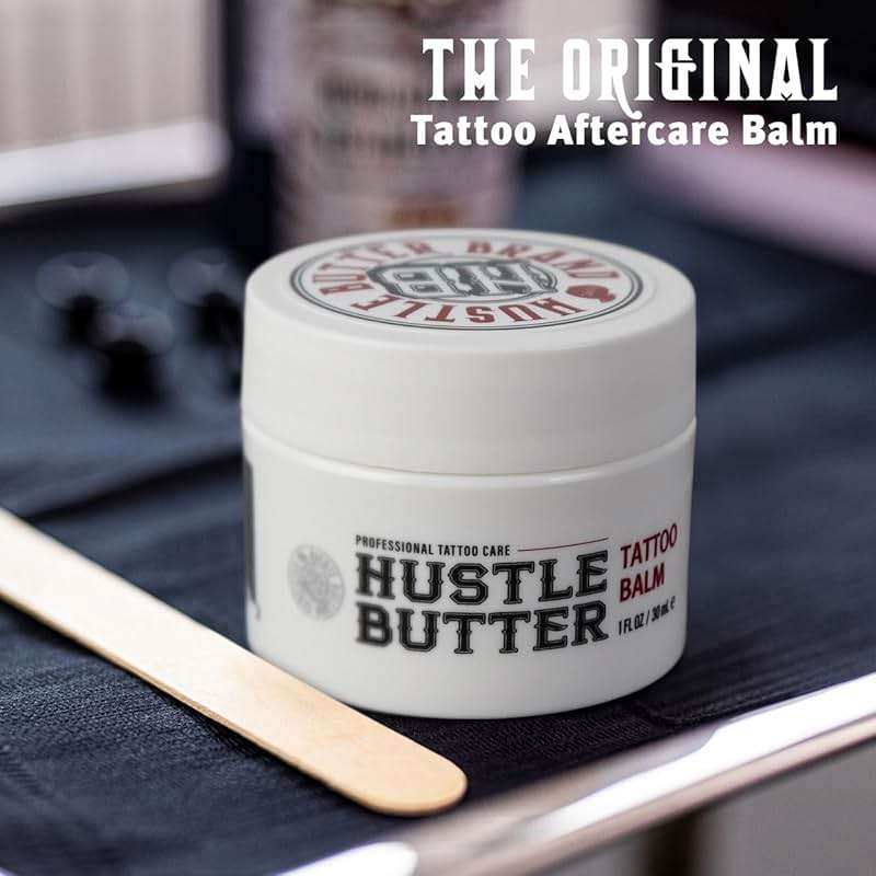 Hustle Butter Deluxe – Tattoo Butter for Before, During, and After the Tattoo Process – Lubricates and Moisturizes – 100% Vegan Replacement for Petroleum-Based Products – 1 oz - Image 2