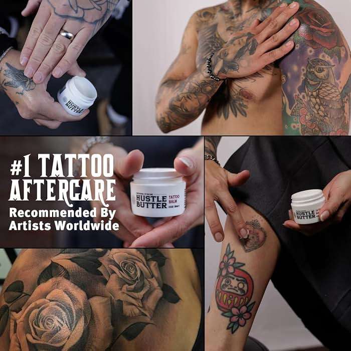 Hustle Butter Deluxe – Tattoo Butter for Before, During, and After the Tattoo Process – Lubricates and Moisturizes – 100% Vegan Replacement for Petroleum-Based Products – 1 oz - Image 6