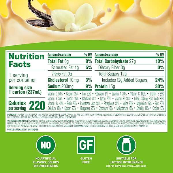 Carnation Breakfast Essentials High Protein Ready-to-Drink, Classic French Vanilla, 8 FL OZ Carton (Pack of 24) - Image 2