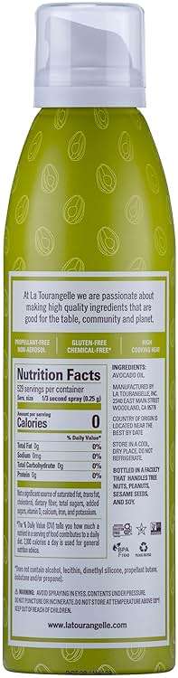 La Tourangelle, Avocado Oil Spray, Handcrafted from Premium Avocados, High Smoke Point Refined Oil Great for High Heat Cooking, Frying, Spray Cooking and Grilling, 5 Fl Oz - Image 2