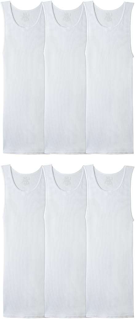 Fruit of the Loom Men's Sleeveless Tag Free Moisture Wicking Tank A-Shirt - Image 1