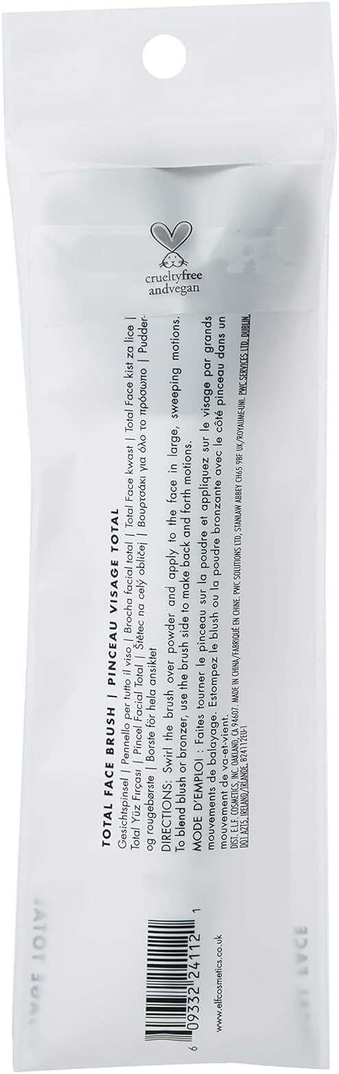 e.l.f. Cosmetics Total Face Makeup Brush for Complete Coverage and a Flawless Finish - Image 5