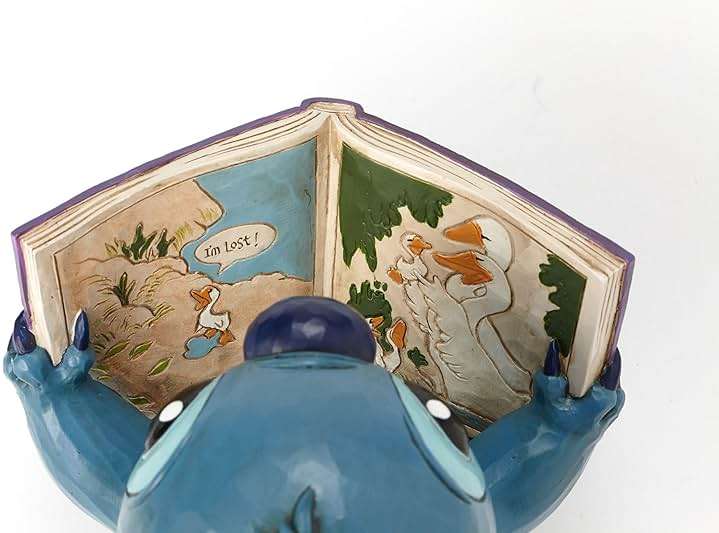 Enesco Disney Traditions by Jim Shore Lilo and Stitch Ugly Duckling Book Figurine, 5.75 Inch, Multicolor - Image 7