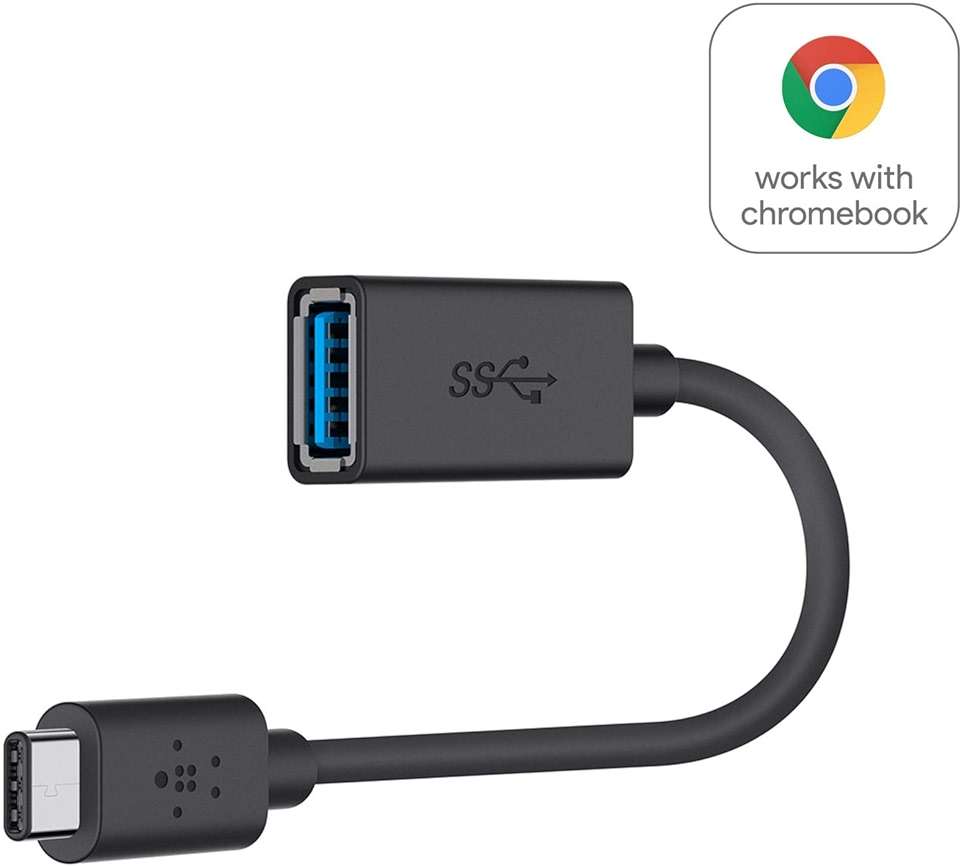 Belkin F2CU036btBLK USB-IF Certified 3.0 USB Type C (USB-C) to USB A Adapter, Compatible with USB-C Devices Including New MacBook and ChromeBook Pixel - Image 6