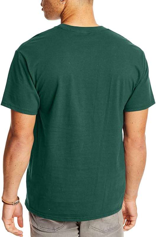 Hanes Men's Beefy-t Pocket, Heavyweight Cotton Pocket Tee for Men, Full-Cut T-Shirt, 1 Or 2 Pack - Image 2