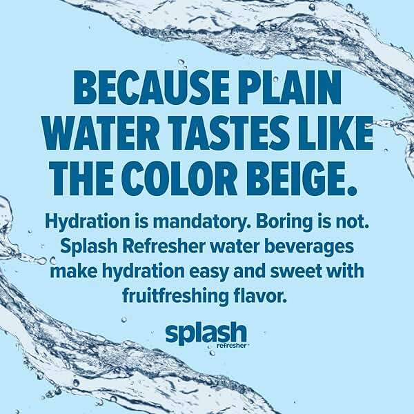 SPLASH REFRESHER Flavored Water Bottles, Acai Grape Flavor - 6-Pack, 16.9 Fl Oz - Refreshing Flavored Bottled Water with Electrolytes - Zero Sugar & Zero Calories - Image 6