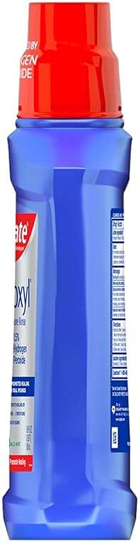 Colgate Peroxyl Alcohol Free Mouthwash with 1.5% Hydrogen Peroxide, Mouth Sore Rinse for Canker Sores, Oral Irritations, and Burns, Mild Mint, 16.9 fl oz Bottle - Image 7