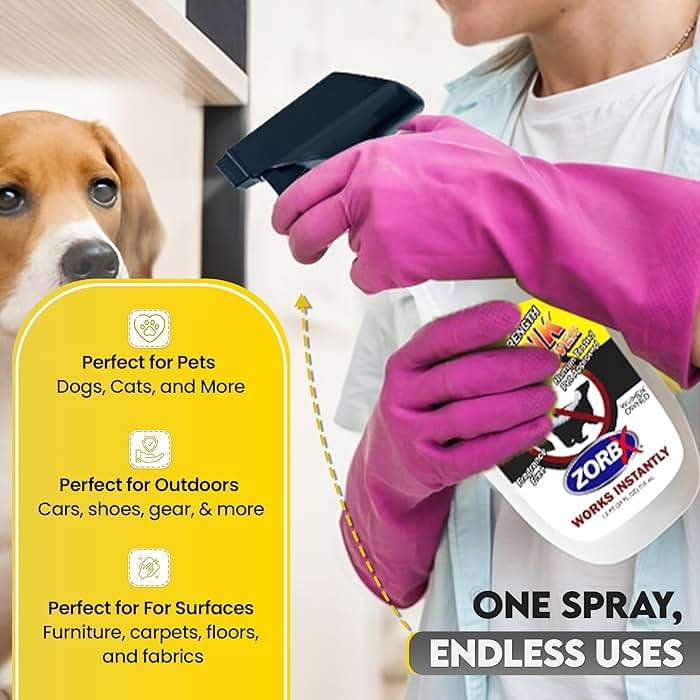 ZORBX Unscented Skunk Odor Remover Spray 24 FL Oz – Fast Acting Skunk Smell Removal - Extra Strength Pet Skunk Odor Remover for Dogs, House, Car, Clothes & Furniture - Image 2