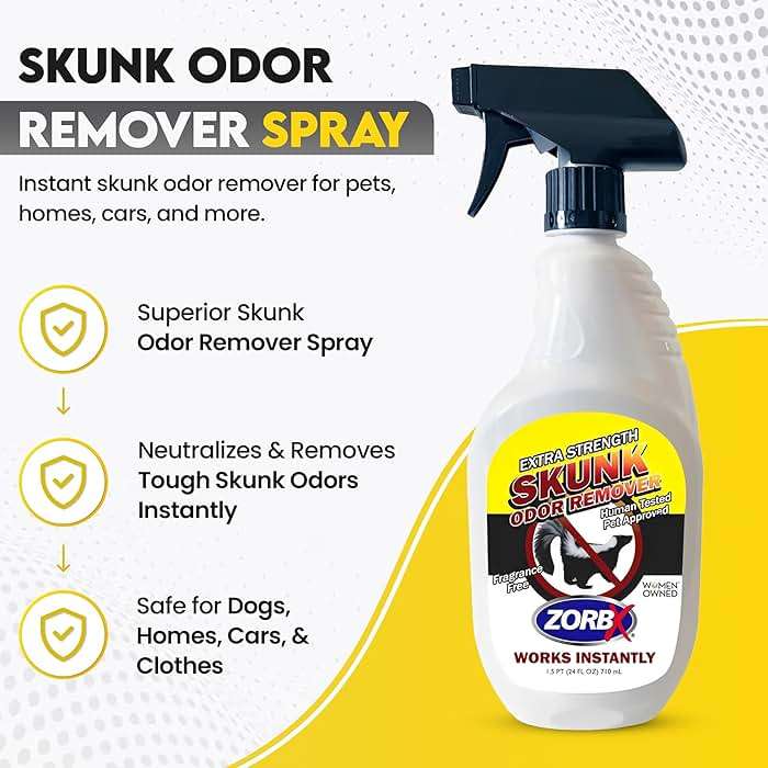 ZORBX Unscented Skunk Odor Remover Spray 24 FL Oz – Fast Acting Skunk Smell Removal - Extra Strength Pet Skunk Odor Remover for Dogs, House, Car, Clothes & Furniture - Image 5