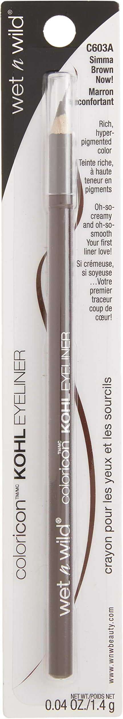 wet n wild Color Icon Kohl Eyeliner Pencil, Rich Hyper-Pigmented Color, Smooth Creamy Application, Long-Wearing Matte Finish Versatility, Cruelty-Free - Simma Brown Now! (Packaged) - Image 2