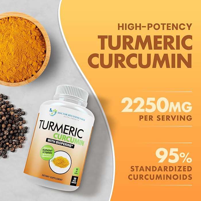 Turmeric Curcumin Supplement - 2250mg/d - Veggie Caps - 95% Curcuminoids with Black Pepper Extract (Bioperine) - 750mg Capsules - 100% Organic - Most Powerful Turmeric (180 Count) - Image 3