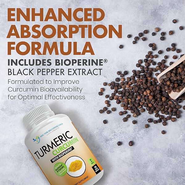 Turmeric Curcumin Supplement - 2250mg/d - Veggie Caps - 95% Curcuminoids with Black Pepper Extract (Bioperine) - 750mg Capsules - 100% Organic - Most Powerful Turmeric (180 Count) - Image 5