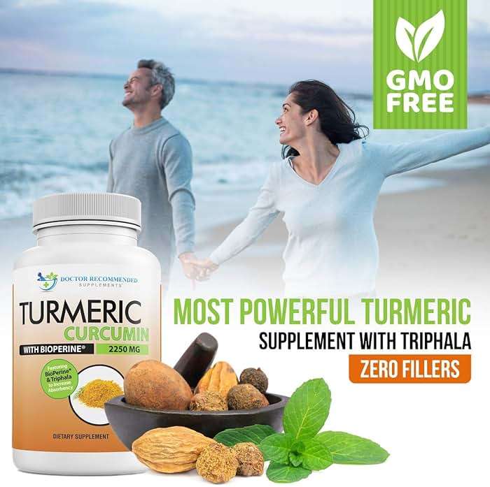 Turmeric Curcumin Supplement - 2250mg/d - Veggie Caps - 95% Curcuminoids with Black Pepper Extract (Bioperine) - 750mg Capsules - 100% Organic - Most Powerful Turmeric (180 Count) - Image 8