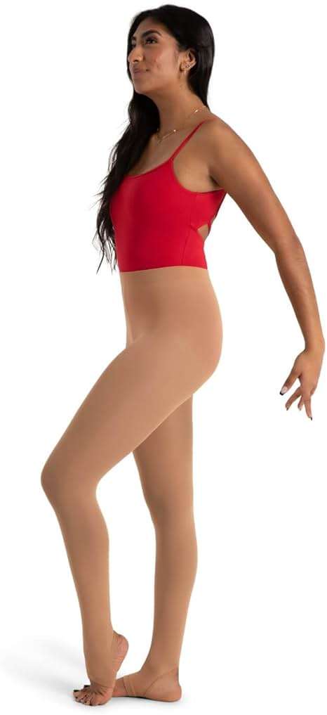 Capezio womens Ultra Soft Self Knit Waistband Stirrup TightTight - Image 1
