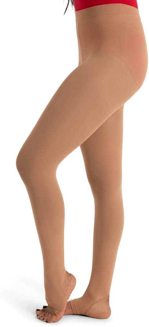 Capezio womens Ultra Soft Self Knit Waistband Stirrup TightTight - Image 3