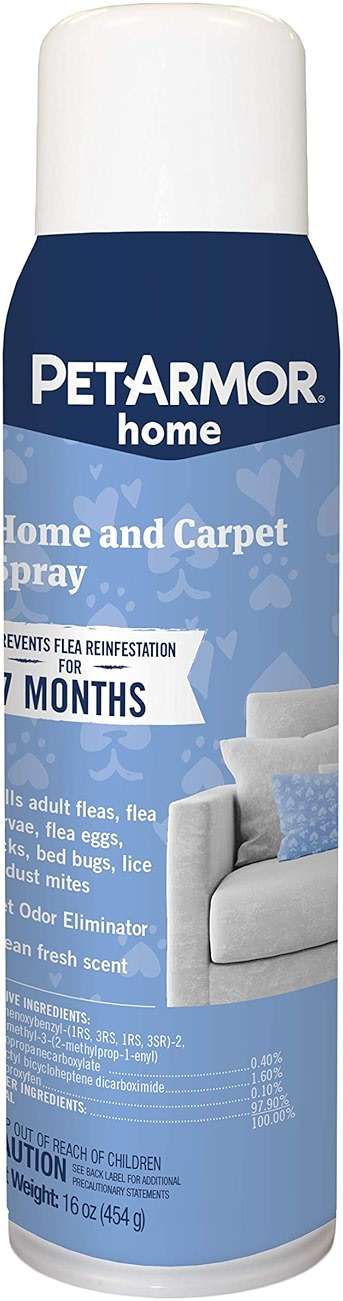 PETARMOR Home and Carpet Spray for Fleas and Ticks, Protect Your Home From Fleas and Eliminate Pet Odor, 16 Ounce - Image 1